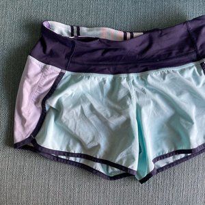 Lululemon teal running shorts sz4